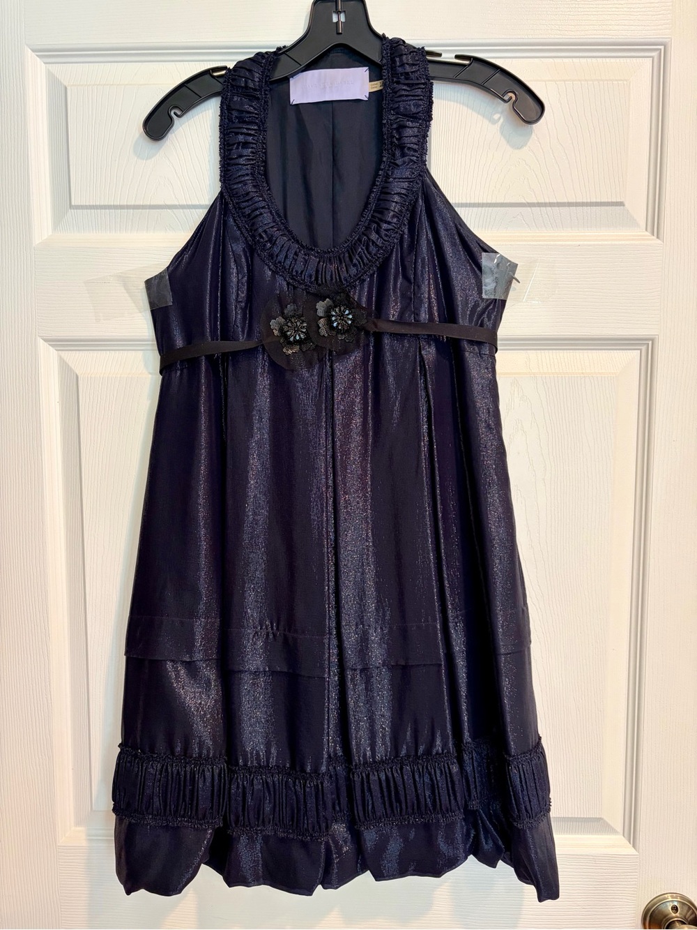 Vera Wang Lavender Label  Dark Blue Sleeveless Party Dress